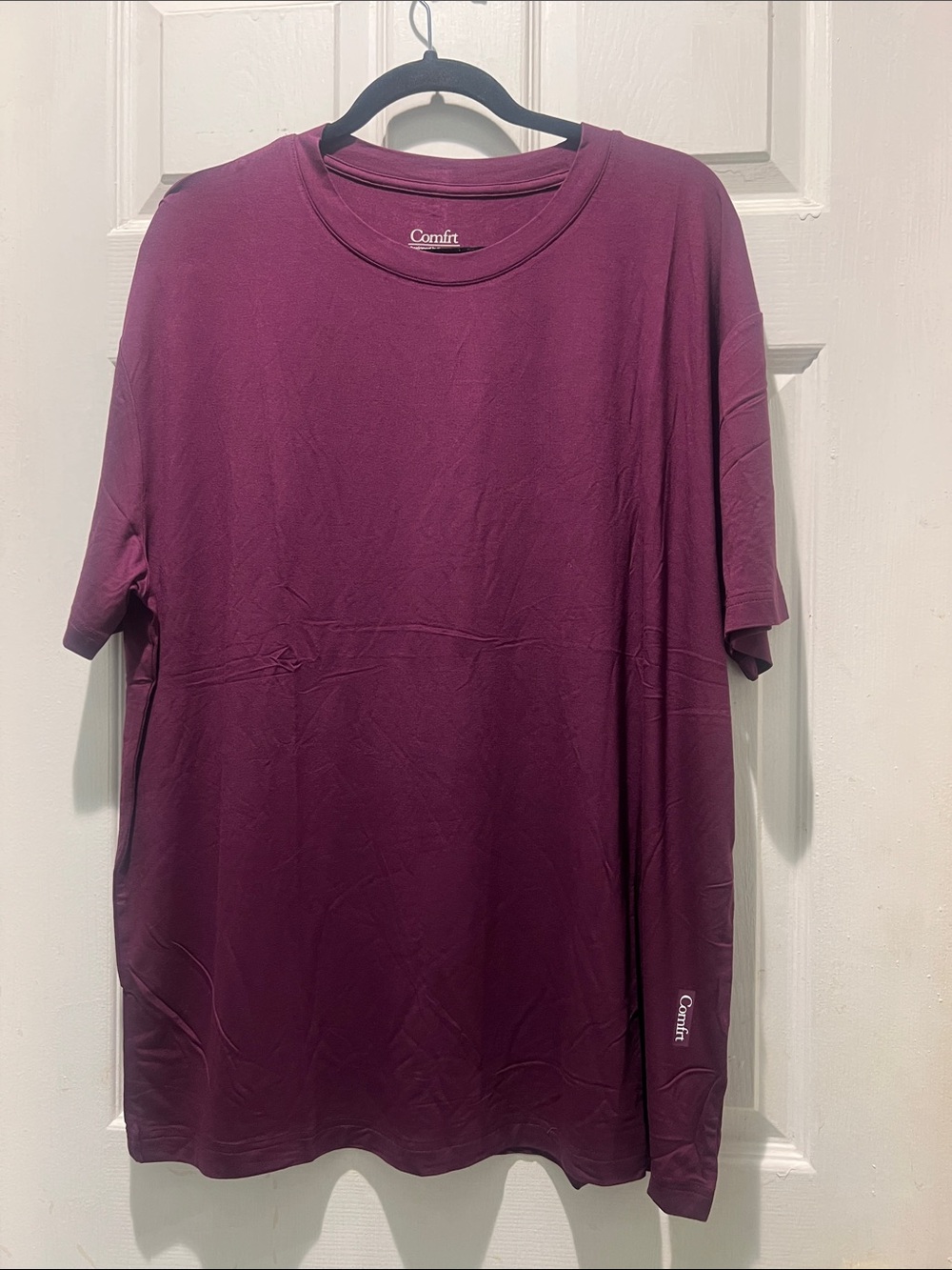 Comfrt Unisex Cloud Lounge T-Shirt in Plum